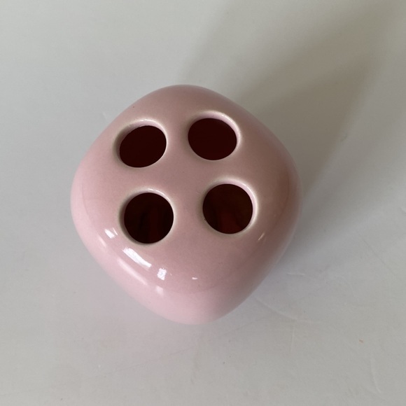VINTAGE MCM pink toothbrush holder - Picture 3 of 10